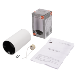 PDL-R 14080 GU10 WH/BL (белый/черный) 230V IP20 Jazzway
