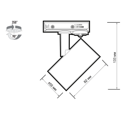 PTR  36 GU10  BL 230V (чёрный) IP20 Jazzway