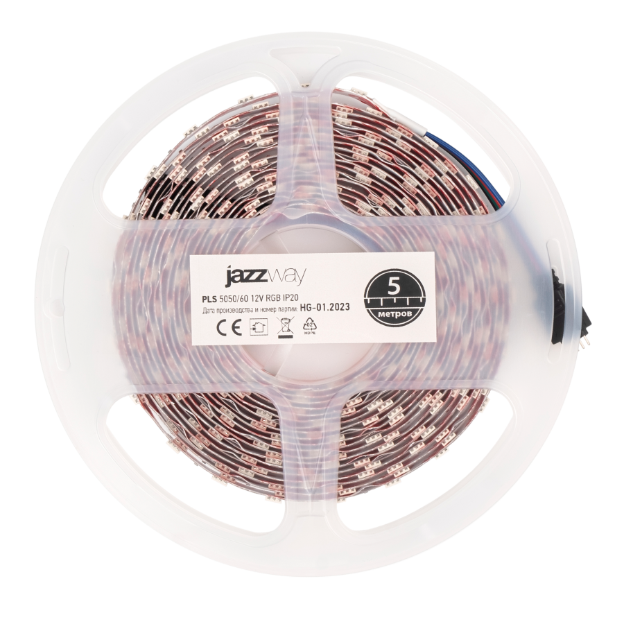 PLS 5050/60-12V   RGB  IP20  (5м) Jazzway