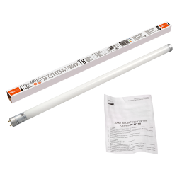 PLED T8 - 600GL  10w FROST 4000K G13 230V/50Hz (стекло)   Jazzway