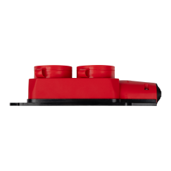 PRC-122-Red 16A 220V IP44 каучук красная Jazzway