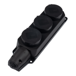 PRC-123-BL 16A 220V IP44 каучук Jazzway
