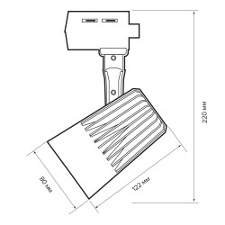PTR  0130-2 30w 4000K 24° GR (серый) IP40 Jazzway