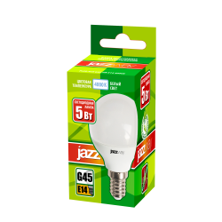 PLED- ECO-G45 5w E14 4000K 400Lm 230V/50Hz  Jazzway