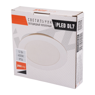 Светильник светодиодный встраиваемый PLED DL7 12w 4000K WH IP54 — вид 5