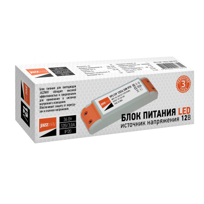 Блок питания (драйвер) PPS CVP 12036 12V3.00A=36w IP20 пластик — вид 2