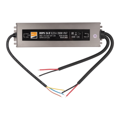 Блок питания (драйвер) BSPS 24V 8,25A=200W IP67 5 л.гар. — вид 2