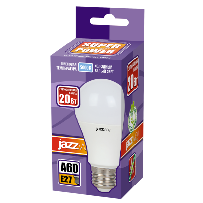 Лампа светодиодная PLED- SP A60 20w E27 5000K 230/50 — вид 2