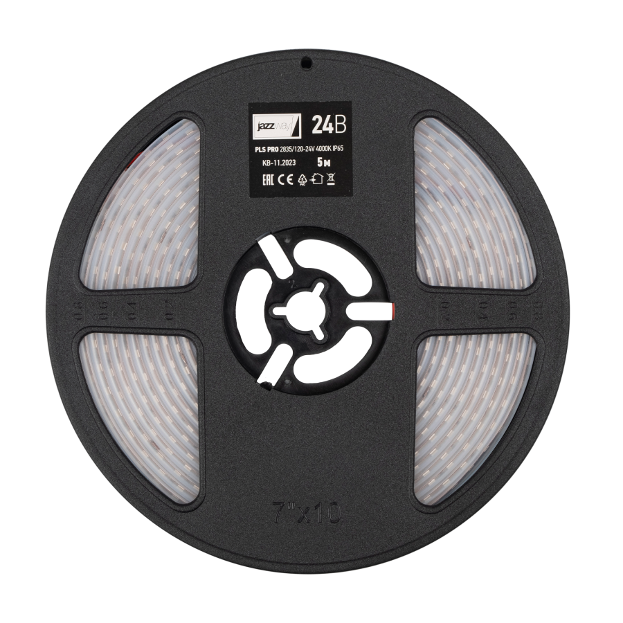 PLS PRO 2835/120-24V - 4000K (влагозащ!) IP65 5m Jazzway