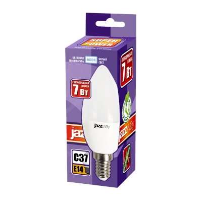 Лампа светодиодная PLED- SP C37 7w E14 4000K  230/50 — вид 2