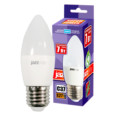Лампа светодиодная PLED- SP C37 7w E27 5000K 230/50 — вид 3