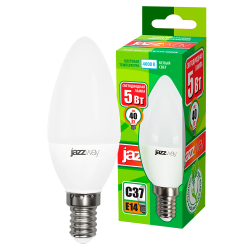 PLED- ECO-C37 5w E14 4000K 400Lm 230V/50Hz  Jazzway