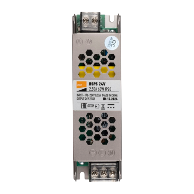 Блок питания (драйвер) BSPS 24V 2,50A= 60W IP20 2 г.гар — вид 2