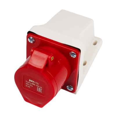Розетка cтационарная для открытой установки PPC 114 3Р+РЕ 16А 380В IP44