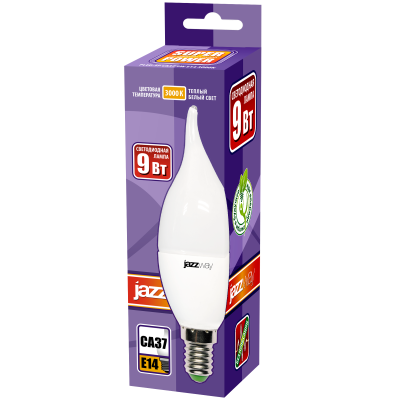 Лампа светодиодная PLED- SP CA37 9w E14 3000K-E — вид 2