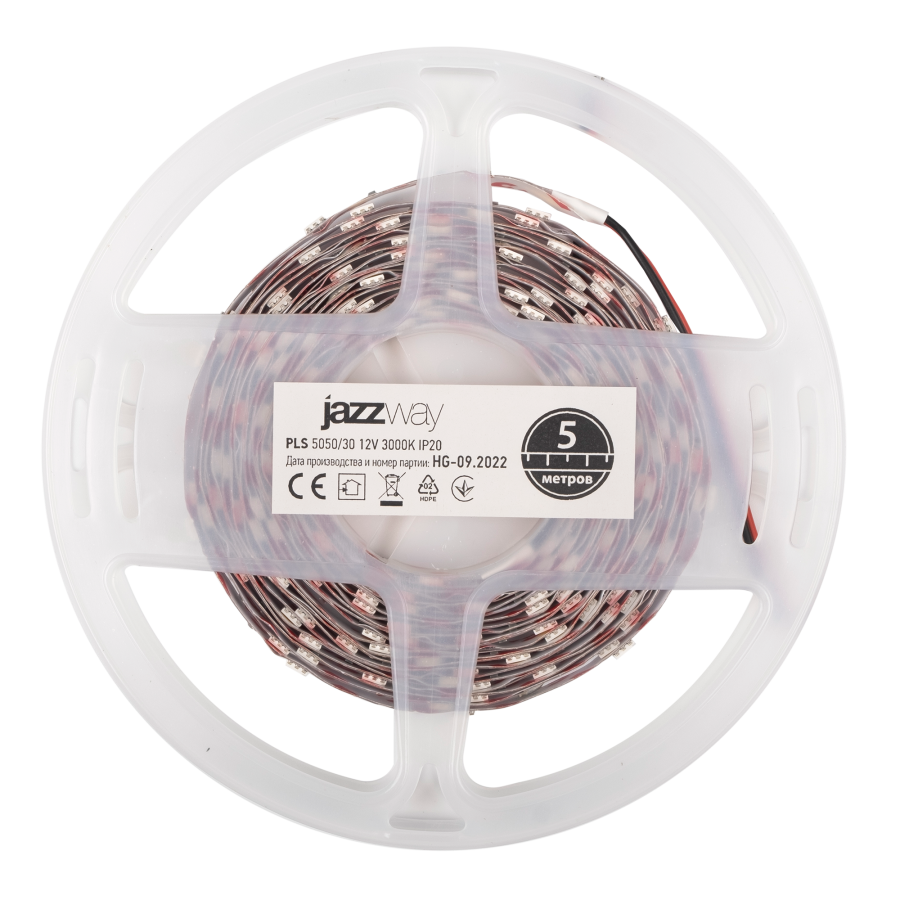 PLS 5050/30-12V  3000K  IP20  (5м) Jazzway