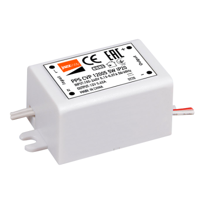 Блок питания (драйвер) PPS CVP 12005 12V0.42A= 5w IP20 (12шт мин.отгрузка)