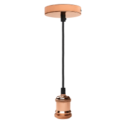 RETRO патрон с проводом PLC 01 E27 230V/1M Rose gold Jazzway