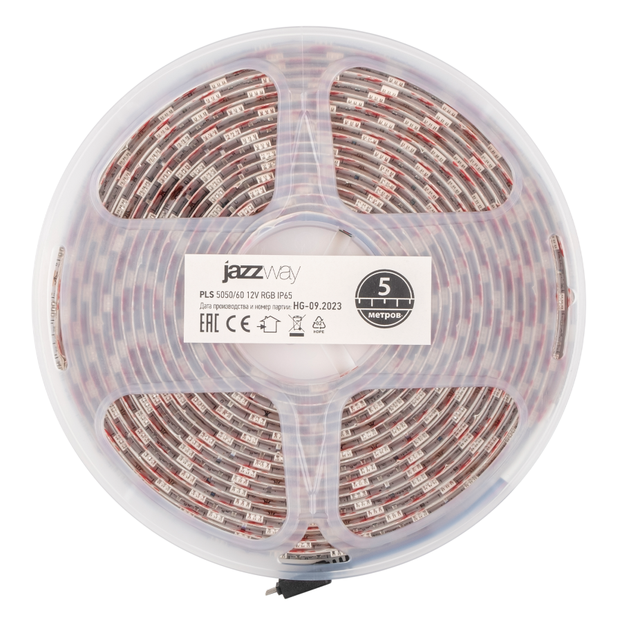 PLS 5050/60-12V   RGB  IP65  (5м) Jazzway
