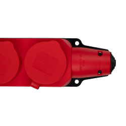 PRC-123-Red 16A 220V IP44 каучук красная Jazzway