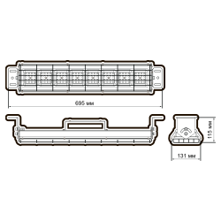PPI- 01 SPORT 75w 4000K GR IP65 Jazzway