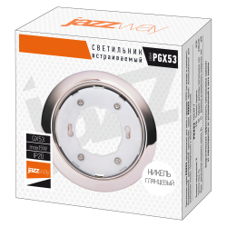 PGX53   10639. 7 никель глянцевый   106*39мм   Jazzway