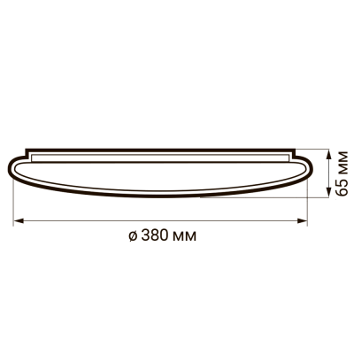 Светильник светодиодный декоративный PPB STARWAY-2 36w 4000K IP20 D380*65 — вид 5