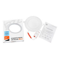 PPL-R  3w 6500K IP40 WH d90мм встр/круг Jazzway