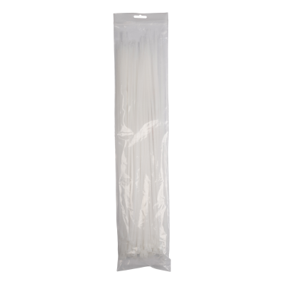 Кабельная стяжка PCT 4,8x450-100WH PA6.6 Jazzway (100 шт/уп) — вид 3