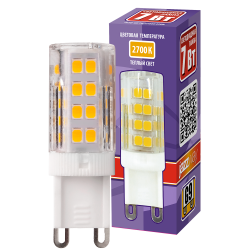 PLED-G9  7w  2700K 400Lm 175-240V (пластик d16*50мм) Jazzway