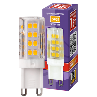 Лампа светодиодная PLED-G9 7w 2700K 400Lm 175-240V (пластик d16*50мм) — вид 3