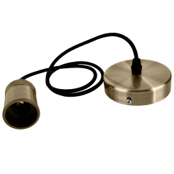 RETRO патрон с проводом PLC 03 E27 230V/1M ANTIQUE BRONZE Jazzway