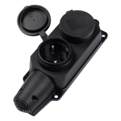 PRC-122-BL 16A 220V IP44 каучук Jazzway