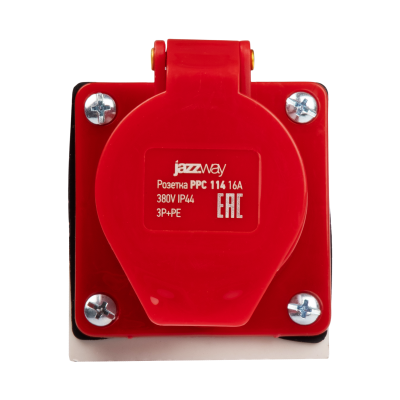 Розетка cтационарная для открытой установки PPC 114 3Р+РЕ 16А 380В IP44 — вид 4