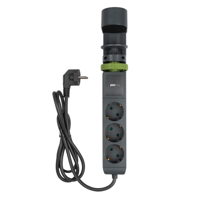 Удлинитель JAZZway ETD-03U-150-gy (3 x 1,5) заземл., выкл.