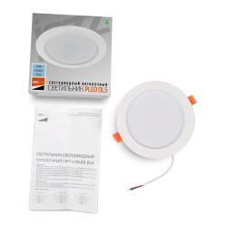 PLED DL5 18w 6500K WH IP40 (плоский рассеиватель) Jazzway