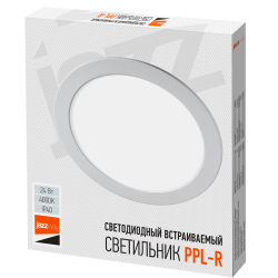 PPL-R 24w 4000K IP40 WH d300мм встр/круг Jazzway