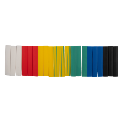 Термоусадочная трубка PTT 10/5-10-21 SET7 (ТУТнг 10/5) набор 7 цветов по 3 шт. 10см (21 шт/уп)