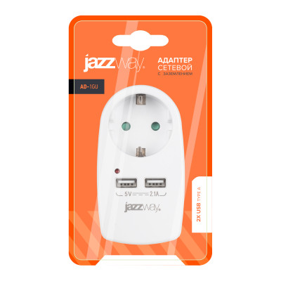 Адаптер JAZZway AD-1GU USB, заземл. — вид 5