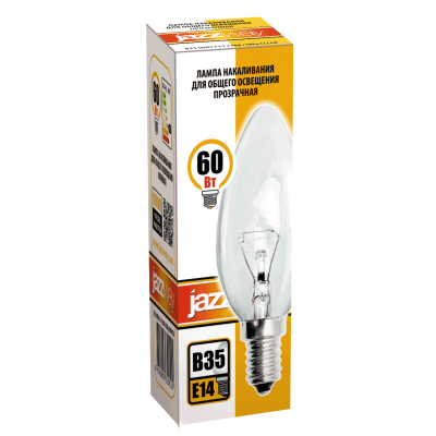 Лампа накаливания B35 240V 60W E14 clear — вид 2