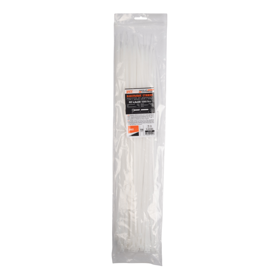 PCT 4,8x450-100WH PA6.6 Jazzway (100 шт/уп)