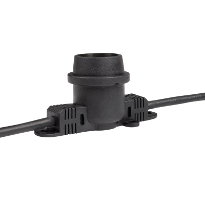 Уличная гирлянда PBL-S40/ L24+1.5 Black E27 (универс.крепл) IP65 — вид 3