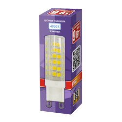 PLED-G9  9w  4000K 590Lm 175-240V (пластик d16*60мм) Jazzway