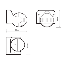 PMS-IR 009 1200Вт 180° 12м WH IP44 Jazzway