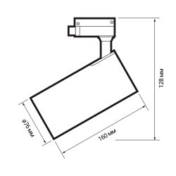 PTR  0732 32w 3000K 24° WH (белый) IP40 Jazzway