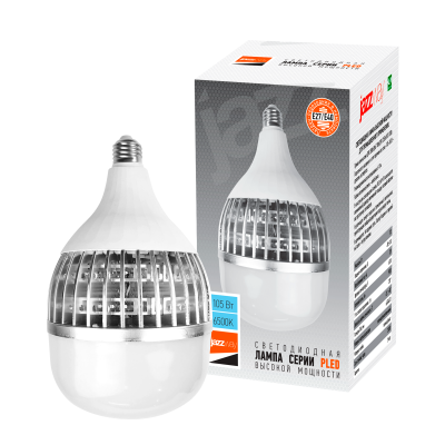 Лампа светодиодная PLED-HP-TR150 105w 6500K 9000Lm E27/E40 Jazzway (переходник в компл. — вид 3
