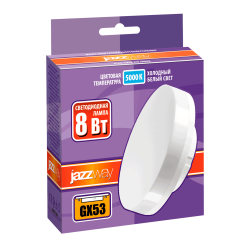 PLED-GX53    8w  5000K 640Lm  230/50  Jazzway