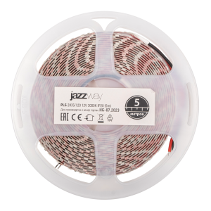 PLS 2835/120-12V 3000K IP20 5m (теплый белый) Jazzway