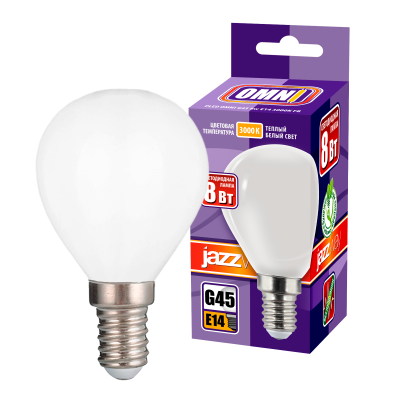 Лампа светодиодная PLED OMNI G45 8w E14 3000K FR 230/50 — вид 3