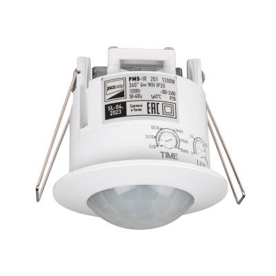 Датчик движения PMS-IR 201 1200Вт 360° 6м WH IP20